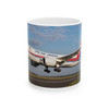 Past Wings and Future Skies: What if range: Dan Air  Boeing 787 Ceramic Mug, (11oz)