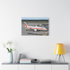 Past Wings and Future Skies Canvas Print — Air Europe Plane Wall Art