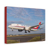 Past Wings and Future Skies Canvas Print — Dan Air London 787 Plane Wall Art