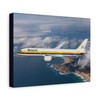 Past Wings and Future Skies Canvas Print — Monarch Boeing 787 Plane Wall Art