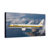 Past Wings and Future Skies Canvas Print — Monarch Boeing 787 Plane Wall Art