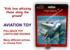 Virgin fun plane with lights and sound