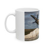 Past Wings: Douglas Bader "Hurricaine" Over The Seven Sisters Ceramic Mug, (11oz)