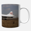 Rear view of British Airways Concorde G-BOAC aviation ceramic mug