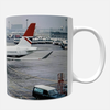 Exclusive British Airways Airbus A220 in fictional 1975 Negus colours 11oz ceramic aviation mug