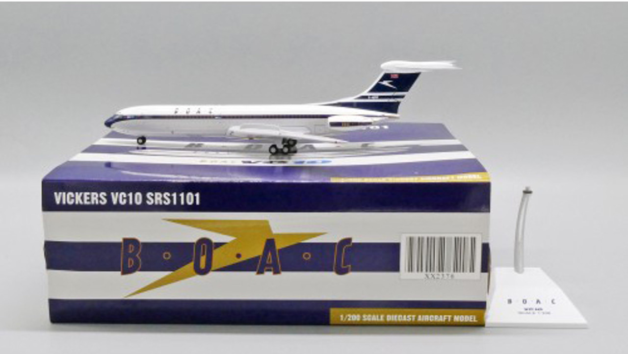 JC Wings B.O.A.C Standard VC-10 G-ARVF with stand Scale 1/200