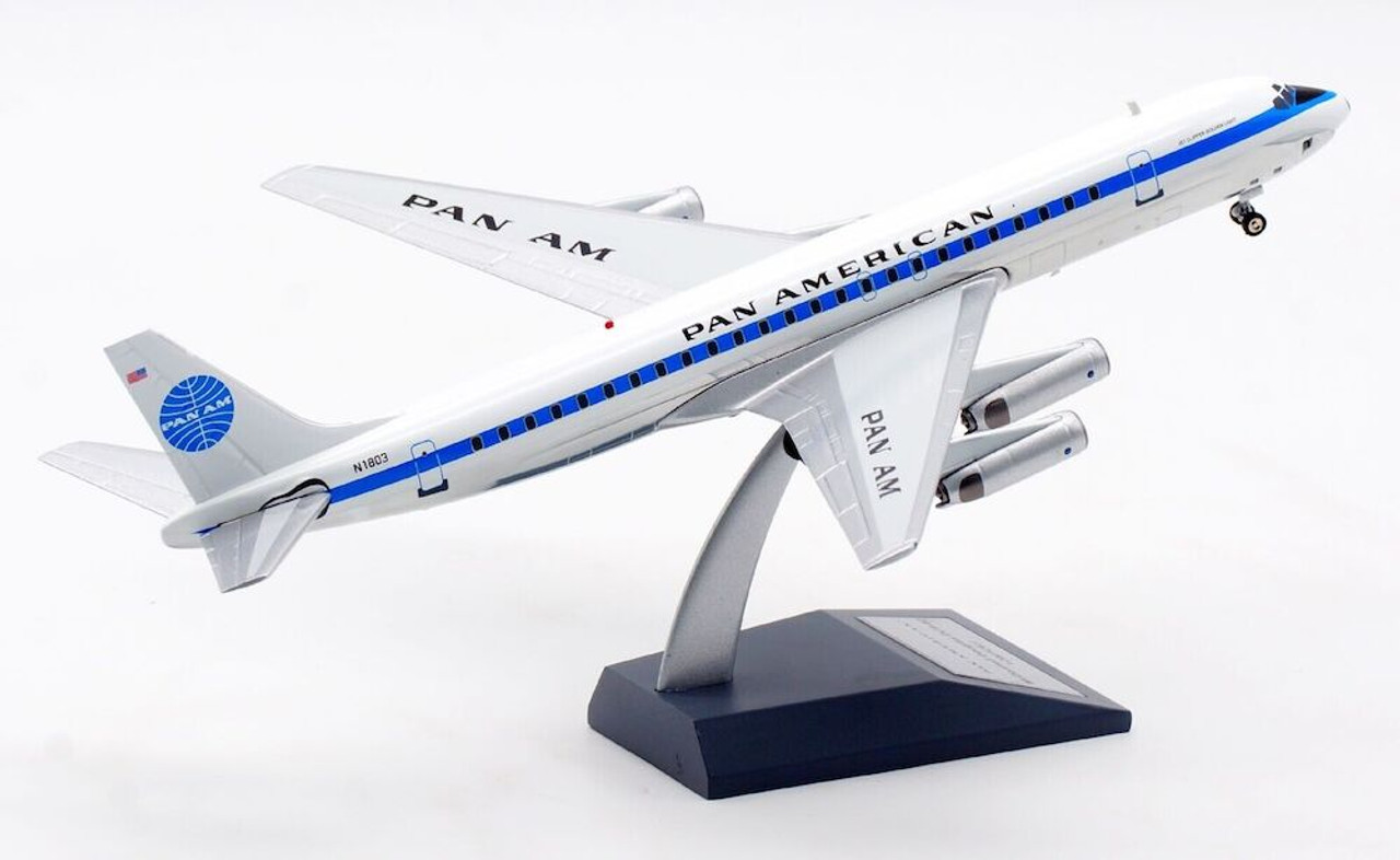 Inflight 200 Pan Am DC-8 Series 62 N1803 with stand Scale 1/200 