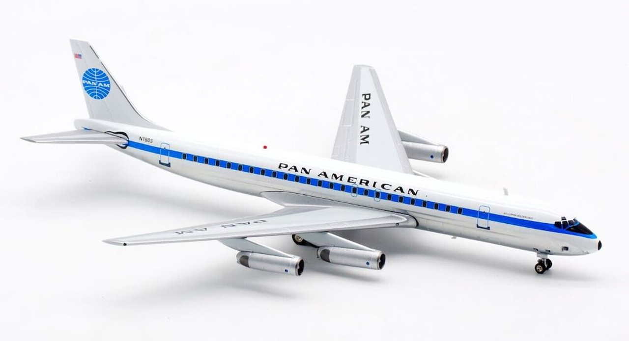 Inflight 200 Pan Am DC-8 Series 62 N1803 with stand Scale 1/200 