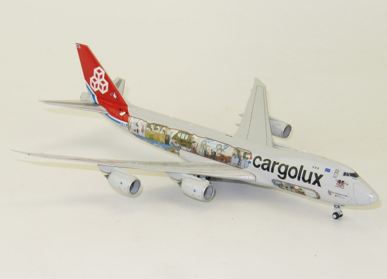 JC Wings Interactive Series Cargolux Cutaway livery Boeing 747-8F