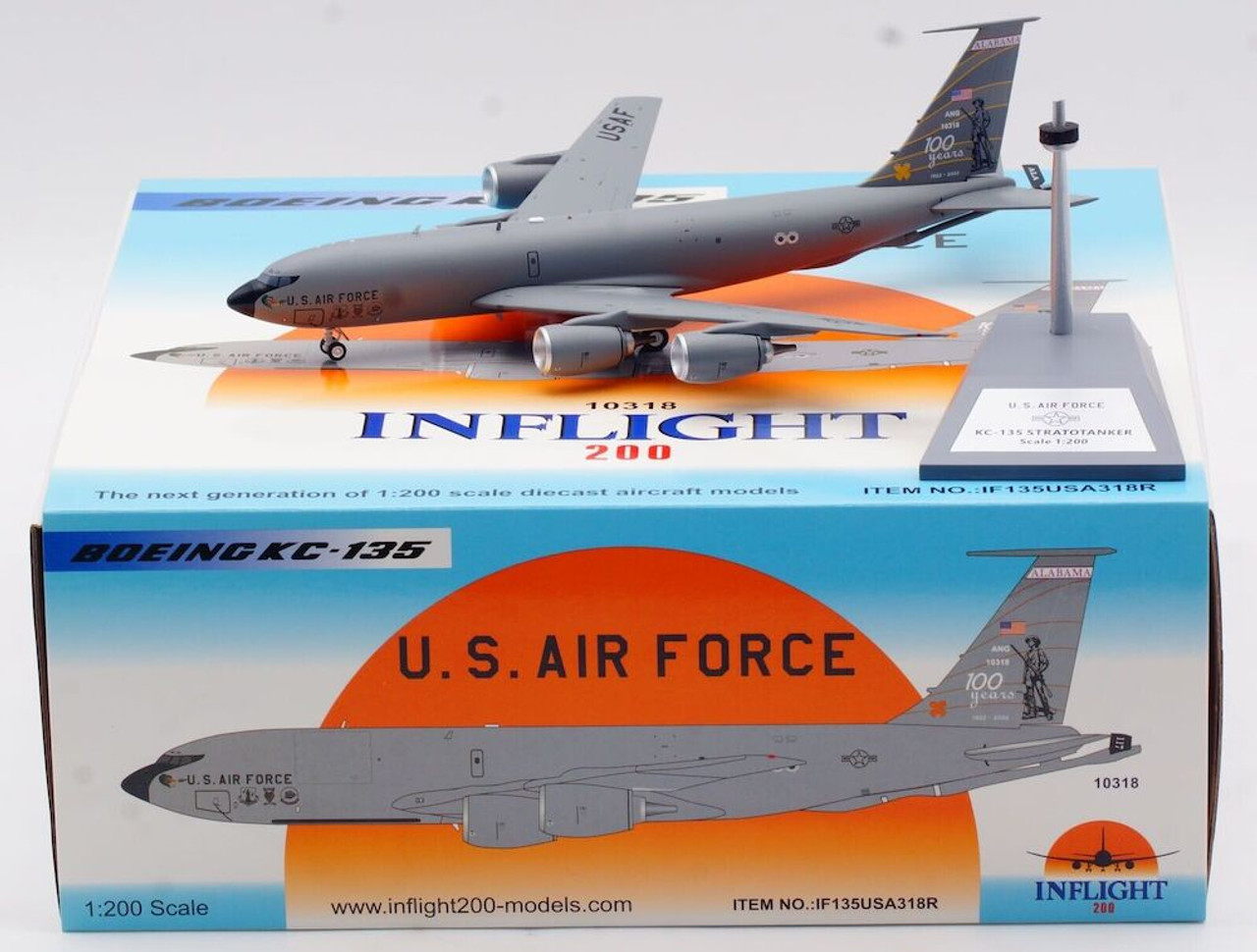 Inflight200 USAF KC-135R 61-0318 空中給油機 Inflight 200 Alabama ANG Boeing KC-135R USAF 61-0318 Scale 1