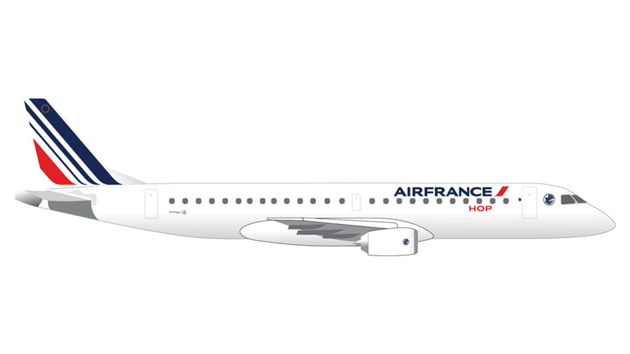 HOP! Embraer E190 1/200モデル Air France HOP Embraer E190-100 Die-Cast Model