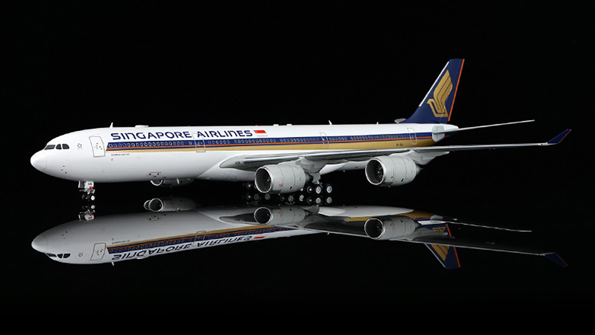 SQ Wings Singapore Airlines Airbus A340-500 9V-SGA Scale 1/200 L2174