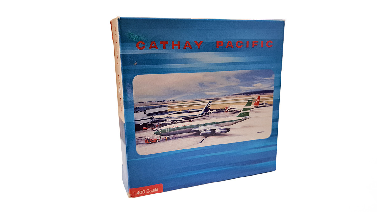 Cathay Pacific 60周年記念航空機モデル707-300 1:400 AeroClassics Cathay Pacific Boeing 707-300 VR-HGQ Scale 1/400
