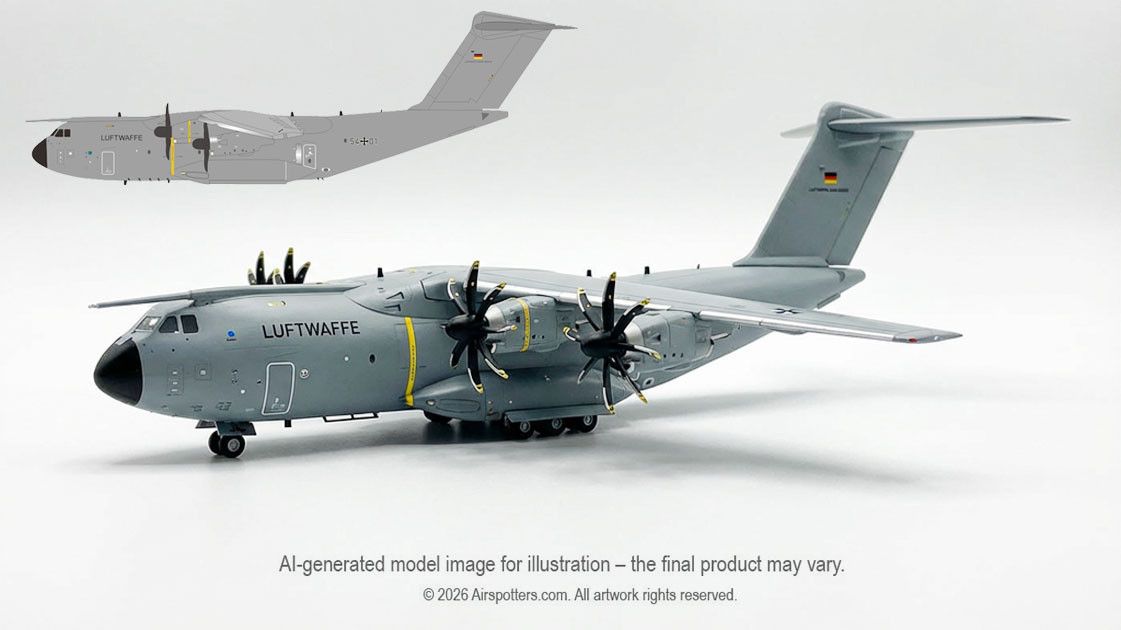 Inflight 200 German Air Force Airbus A400M Atlas 5401 Scale 1/200