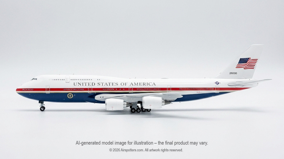 Gemini Jets USAF VC-25B Boeing 747-8 “Air Force One” 31000 Scale 1