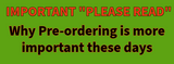 Why Pre-ordering is more Important these days 