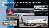 New JC Wings 1/400 models now listed at Airspotters.com