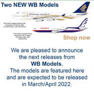 New WB models now listed for Pre-order at Airspotters.com 