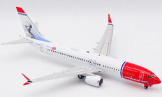 Inflight 200 Norwegian Mark Twain Boeing 737-8 MAX LN-BKB with stand Scale 1/200 IF73MDY1220