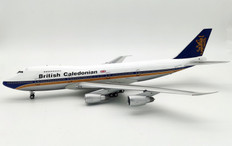 Inflight 200 British Caledonian Airways Boeing 747-200 G-GLYN with stand Scale 1/200 IF742BR0621P