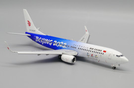 JC Wings Air China Beijing 2022 Olympic Winter Games Boeing 737-800 B-5425 Flaps down With Stand Scale 1/200 JC20080A