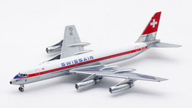 WB Models Swissair Convair CV990A Coronado HB-ICB with stand Scale 1/200 B990SRCB