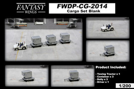 Fantasy Wings Airport Accessories Cargo Set Blank Scale 1/200 FWDP-CG-2014