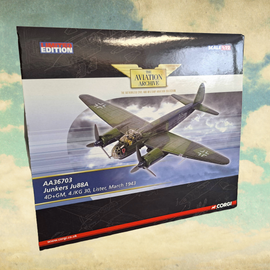 Corgi Junkers JU88A 4D+GM 4.IKG 30 Lister March 1943 Scale 1/72 AA36703