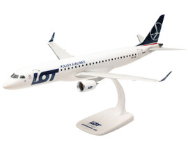 Herpa Snap-fit LOT Polish Airlines Embraer ERJ195 SP-LND Scale 1/100 613989