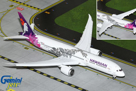 Gemini 200 Boeing 787-9 Dreamliner Hawaiian Airlines N780HA Flaps Down Scale 1/200 G2HAL1051F