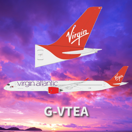 WB Models Virgin Atlantic Airbus A350-1000 G-VTEA Scale 1/200 B-VIR-35X-TEA