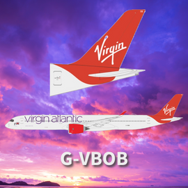 WB Models Virgin Atlantic Airbus A350-1000 G-VBOB Scale 1/200 B-VIR-35X-BOB