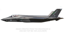 Hobby Master Lockheed Martin F-35B Lightning II ZM161 UK Lightning Force Operation Highmast JS Kaga First UK Warplane Landing on Japanese Carrier 8 August 2025 Beast Mode Scale 1/72 HA4624
