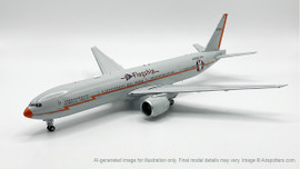 Inflight 200 American Airlines Boeing 777-323/ER N735AT “Flagship DFW” 100th Anniversary Silver Eagle Livery – With Stand – Scale 1:200 – IF773AA100