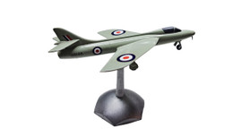 Small diecast Hawker Hunter RAF WB188 model with stand in classic RAF colours Small diecast Hawker Hunter RAF WB188 model with stand in classic RAF colours