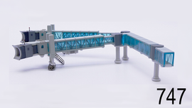 JC Wings Airport Accessories Air Passenger Bridge for B747 (Blue) Scale 1/400 LH4388