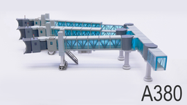 JC Wings Airport Accessories Air Passenger Bridge for A380 (Blue) Scale 1/400 LH4386