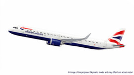 Skymarks British Airways Airbus A321neo Scale 1/150 SKR1169