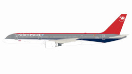 WB Models 1/200 Boeing 757-251 Northwest Airlines N528US model aircraft with stand