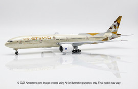 GeminiJets Etihad Airways Boeing 777-9 A6-FAA With Optional Folded Wingtips Scale 1/200 G2ETD1321