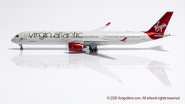 Aviation 400 Virgin Atlantic Airbus A350-1041 G-VELJ, scale 1/400, with detachable landing gear.
