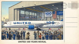 GeminiJets 1:200 Boeing 787-9 Dreamliner United Airlines N61101 100 Centennial diecast model aircraft