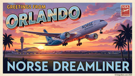 Gemini 200 1:200 Boeing 787-9 Dreamliner Norse Atlantic UK G-CKWS diecast model aircraft