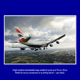 British Airways Boeing 747-400 G-BYGD – “On Finals” Tribute is a nostalgic homage to the Queen of the Skies.
