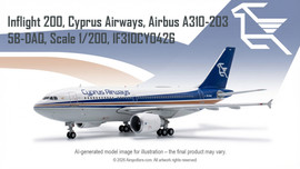 Inflight200, Cyprus-Airways, Airbus-A319-114, 5B-DCX, European