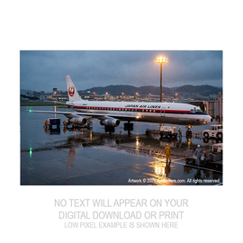 Aviation Artwork: JAL: Japan Air Lines Douglas DC-8 JA8033