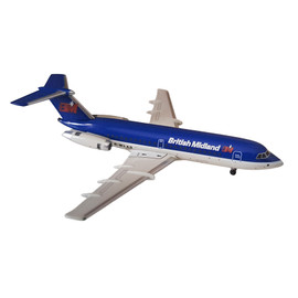 Aeroclassics 1:400 BAC One-Eleven British Midlands G-WLAD diecast model aircraft