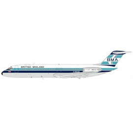 Inflight 200 British Midland Airways BMA McDonnell Douglas DC-9-32 G-BMAM in 1/200 scale, reference IF930BD0626, with display stand.