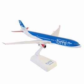 Wooster 1/250 BMI British Midland Airbus A330-200 plastic aircraft model with display stand