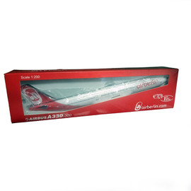 1st Class Models Air Berlin Airbus A330-200 resin snap-fit promotional aircraft model with stand in 1/200 scale